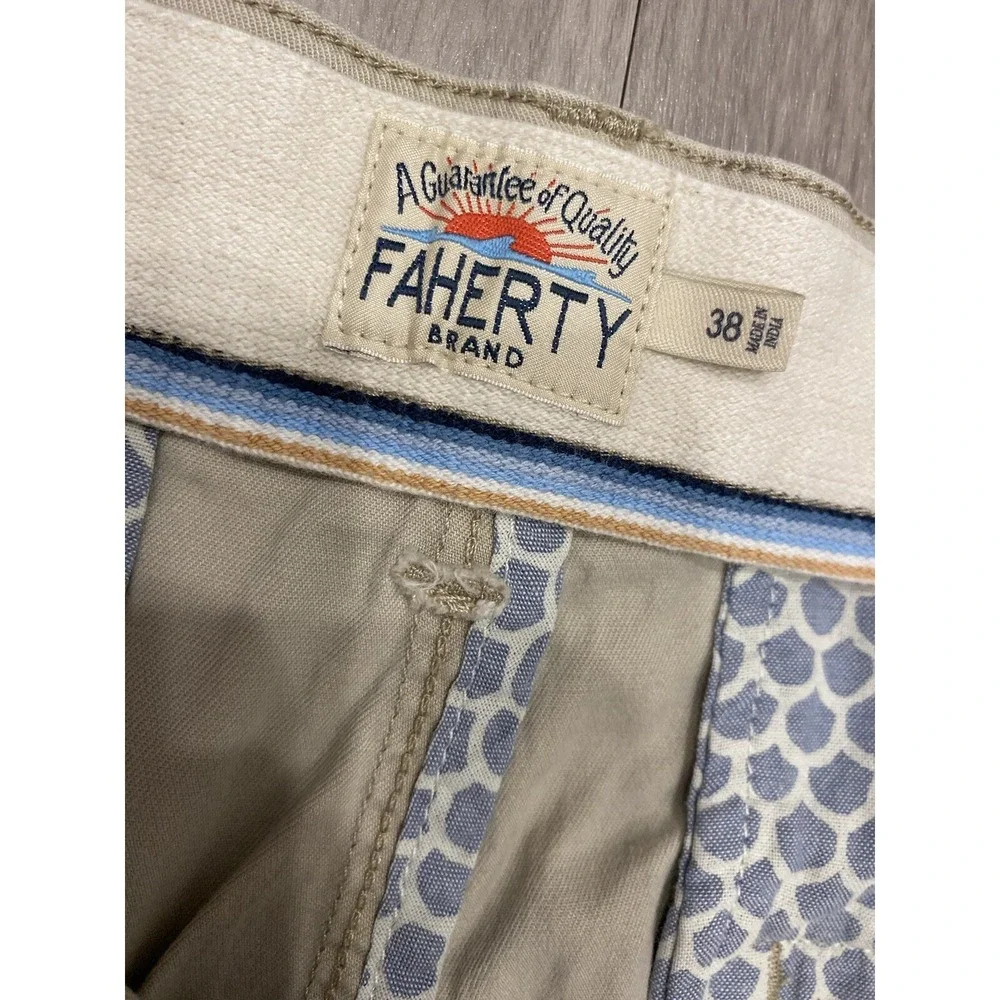 Faherty All Day Shorts Mens 38 Khaki 8